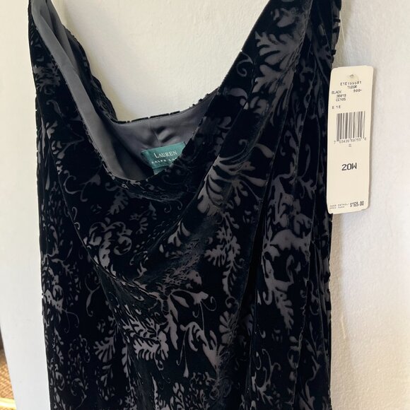 RALPH LAUREN NWT Floral Print Velvet Skirt NWT 1990s - Picture 4 of 11